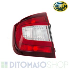 FANALE POSTERIORE SX ROSSO-NERO PER SKODA RAPID 01/2012> HELLA [OE 5JH945111A]