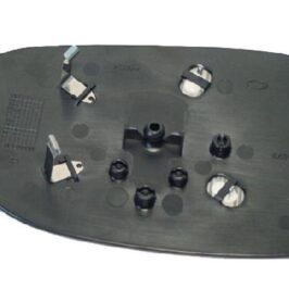 VETRO SPECCHIO DX C/PIASTRA PER OPEL CORSA C 10/2000>09/2006/TIGRA 2004-