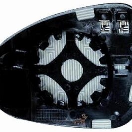 VETRO SPECCHIO DX CROMATO C/PIASTRA TERMICO PER PORSCHE CAYENNE 01/2010>-PER VW TOUAREG 12/2010>