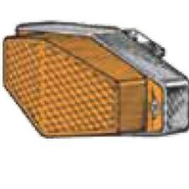 FANALINO LATERALE DX/SX ARANCIO C/CORPO NERO PER FIAT 690