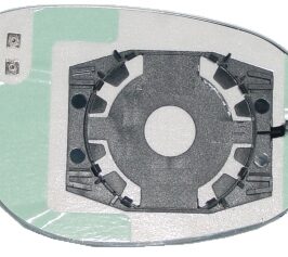 VETRO SPECCHIO DX C/PIASTRA AZZURRATO TERMICO PER FIAT BRAVO 01/2007-/CROMA 2005-/DELTA 2008-