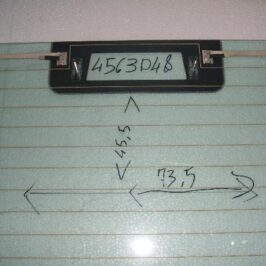 LUNOTTO VERDE TERMICO C/3&deg; STOP PER LAND ROVER DEFENDER - 4 SPIGOLI TONDI