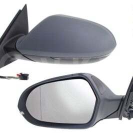 RETROVISORE SX ELETTRICO TERMICO PRIMERIZZATO ABBATTIBILE+LUCCIOLA+LANE ASSIST 8PIN PER AUDI A6 01/2011-