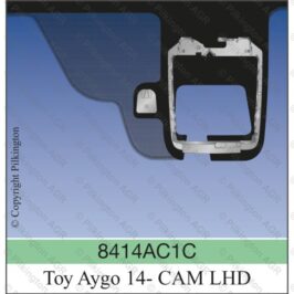 PARABREZZA VERDE C/CAMERA PER CITROEN C1 01/2014> PEUGEOT 108 01/2014> TOYOTA AYGO 01/2014> OE 561010H040