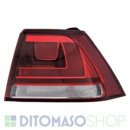 FANALE POSTERIORE DX ESTERNO BIANCO/ROSSO PER VW GOLF 7 10/2012> [OE 5G0945095B]