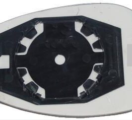 VETRO SPECCHIO DX C/PIASTRA PER FIAT 500 07/2007-/GRANDE PUNTO 09/2005-/PUNTO EVO 09/2007-