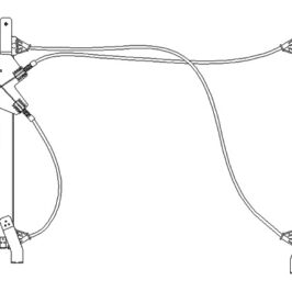 MECCANISMO DX ALZACRISTALLO ELETTRICO ANTERIORE PER MINI ONE/COOPER/CLUBMAN 07/2006> [OE 51337162164]