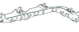 STAFFA PARAURTI POSTERIORE SX PER SUZUKI SWIFT 01/2010> [OE 7182271L01]
