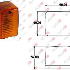 FANALINO ANTERIORE ARANCIO UNIVERSALE BASE BASSA OLSA