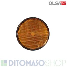 CATADIOTTRO POSTERIORE DESTRO-SINISTRO 60mm ARANCIO C/PERNO DI FISSAGGIO -OLSA