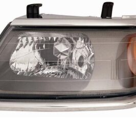 FARO SX H4 ELETTRICO PER MITSUBISHI PAJERO SPORT 02/2006> CORNICE CROMATA [OE 8301A311HA]