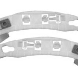 KIT STAFFE DX + SX PARAURTI POSTERIORE PER PEUGEOT 208 01/2012> [OE 1607255680]