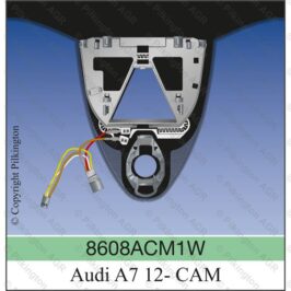 PARABREZZA INCAPSULATO ACUSTICO VERDE SENSORE MODIFICATO+CAMERA PER AUDI A7 2012> OE 4G8845099GNVB