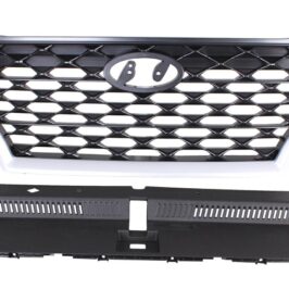 GRIGLIA RADIATORE NERO LUCIDO C/MODANATURA SILVER PER HYUNDAI TUCSON 06/2018> OE 86350D7500