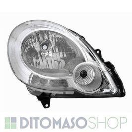 FARO DX H4 CROMATO ELETTRICO PER RENAULT KANGOO 09/2007>04/2013 [OE 7701068178]