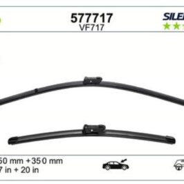 VF717 KIT SPAZZOLE TERGI SILENCIO FLAT BLADE (MM 650+350)