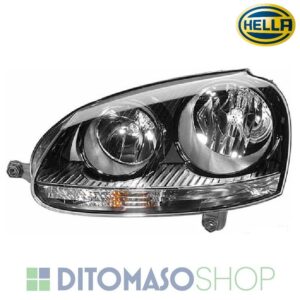 FARO SX 2H7 NERO C/MOTORINO ELETTRICO PER VW GOLF 5 08/2003>-HELLA [OE 1K6941029T]