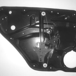 MECCANISMO ALZACRISTALLO ELETTRICO POSTERIORE DX+PANNELLO-INTERASSE 40cm/STAFFA 44,5cm PER VW PASSAT 11/1996>03/2005