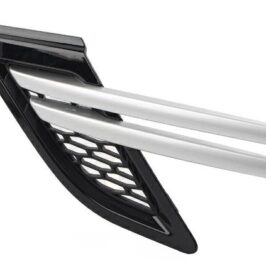 GRIGLIA PARAFANGO ANTERIORE SX NERA LUCIDA+LISTELLI ARGENTO PER RANGE ROVER SPORT 04/2013> OE LR106331