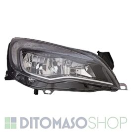 FARO DX 2H7 NERO C/BORDO CROMATO+MOTORINO ELETTRICO DRL PER OPEL ASTRA J 01/2010> [OE 1216729]