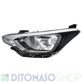 FARO SINISTRO H4 NERO ELETTRICO PER HYUNDAI i20 3PORTE 01/2014> OE 92101C8100