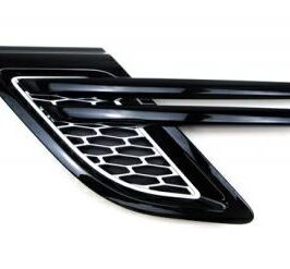 GRIGLIA PARAFANGO ANTERIORE SX ARGENTO+CORNICE E LISTELLI NERO LUCIDO PER RANGE ROVER SPORT 04/2013> OE LR106330