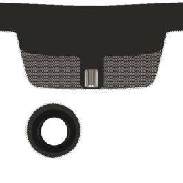 PARABREZZA VERDE C/SENSORE+FINESTRELLA PER SMART FORTWO-CABRIO 03/2007>06/2014