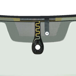 PARABREZZA INCAPSULATO COATIZZATO C/SENSORE PER TETTO IN VETRO PER VW GOLF 7 10/2012>