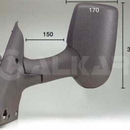 RETROVISORE SX MANUALE BRACCIO LUNGO PER FORD TRANSIT 06/2000-12/2012