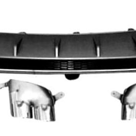 SPOILER PARAURTI POSTERIORE DOPPIO SCARICO + 2 TUBI PER AUDI A7-RS7 01/2015> OE
