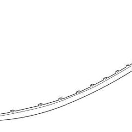 MODANATURA PARAURTI POSTERIORE NERA SATINATA PER VW ID4 05/2020> OE 11A8533339B9