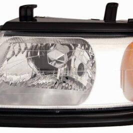 FARO DX H4 ELETTRICO PER MITSUBISHI PAJERO SPORT 02/2006> CORNICE NERA [OE 8301A316XA]