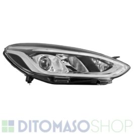 FARO DESTRO H7-H15+DRL LED CORNICE CROMATA PER FORD FIESTA 01/2017> OE H1BB13100CE