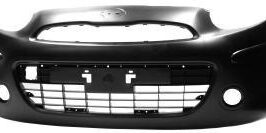 PARAURTI ANTERIORE C/PRIMER +SENSORI +FORI CROMATURA PER NISSAN MICRA K13 11/2010>07/2013 [OE 620221HF1H]
