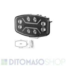 FENDINEBBIA DX-SX A LED UNIVERSALE C/LUCE DI POSIZIONE 80W-24V