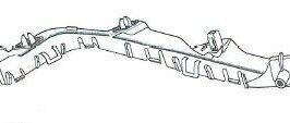 STAFFA PARAURTI POSTERIORE DX PER SUZUKI SWIFT 01/2010> [OE 7182171L01]