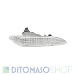 Fanalino laterale sinistro bianco per Alfa Romeo 147 dal 12/2004 in poi, Alfa Romeo 156 dal 08/1997 al 11/2005 e Lancia Delta dal 06/2008 in poi, OE 60686517, cod. VT4N6, ricambio auto ditomasoshop