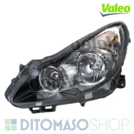 faro anteriore sinistro h7-h1 nero con motorino elettrico opel corsa d 10/2006> valeo oe 1216194 cod. rnk7v ditomasoshop