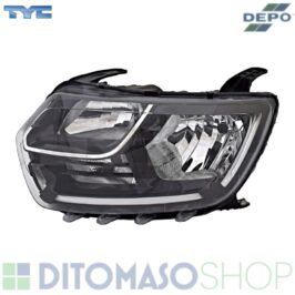 faro sinistro elettrico h7-h1 con luce diurna a led dacia duster 01-2018 in poi codice oe 260609367r cod. HDYK6 ditomasoshop