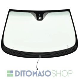 Parabrezza riscaldato verde con fascia grigia e sensore per Alfa Romeo 159 dal 12/2005 in poi, OE 606887090, cod. KR9SR – ditomasoshop