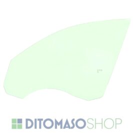 Vetro scendente porta anteriore sinistro verde per Alfa Romeo 159 Berlina e SW dal 12/2005 in poi, OE 60688135, cod. T92KQ – ditomasoshop