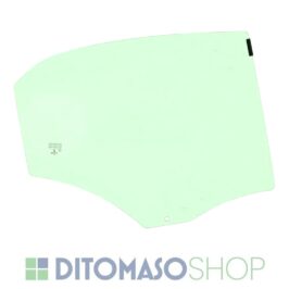 Vetro scendente porta posteriore destro verde per Alfa Romeo 159 Berlina dal 12/2005 in poi, OE 60688136, cod. CQVNY – ditomasoshop
