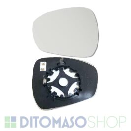 Vetro specchio retrovisore sinistro side assist termico con piastra per Alfa Romeo Stelvio dal 01/2017 in poi e Maserati Grecale dal 2022 in poi, cod. GNFT1, ricambio auto ditomasoshop